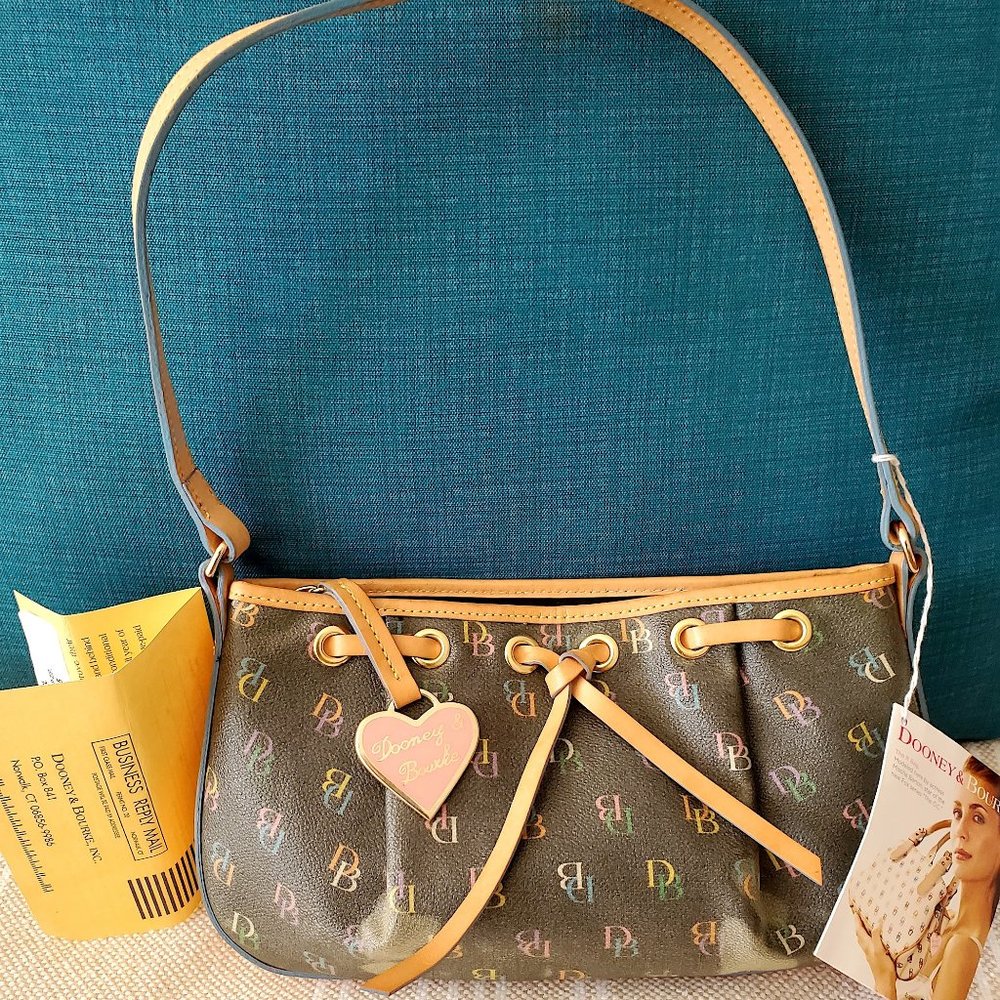 SALE! ~ NEW Authentic Posh Dooney & Bourke Lt Black Leather Handbag with COA